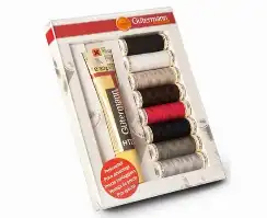 Набор ниток Gutermann Extra Strong 8 катушек по 100м с текстильным клеем HT2-0